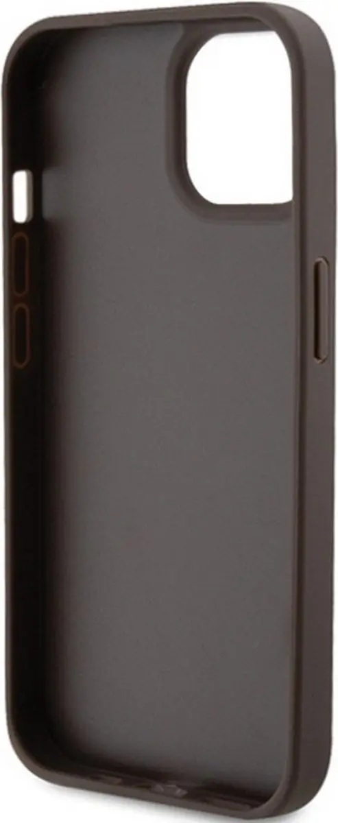 GUESS 4G Triangle Logo Hoesje - iPhone 15 Plus - Bruin