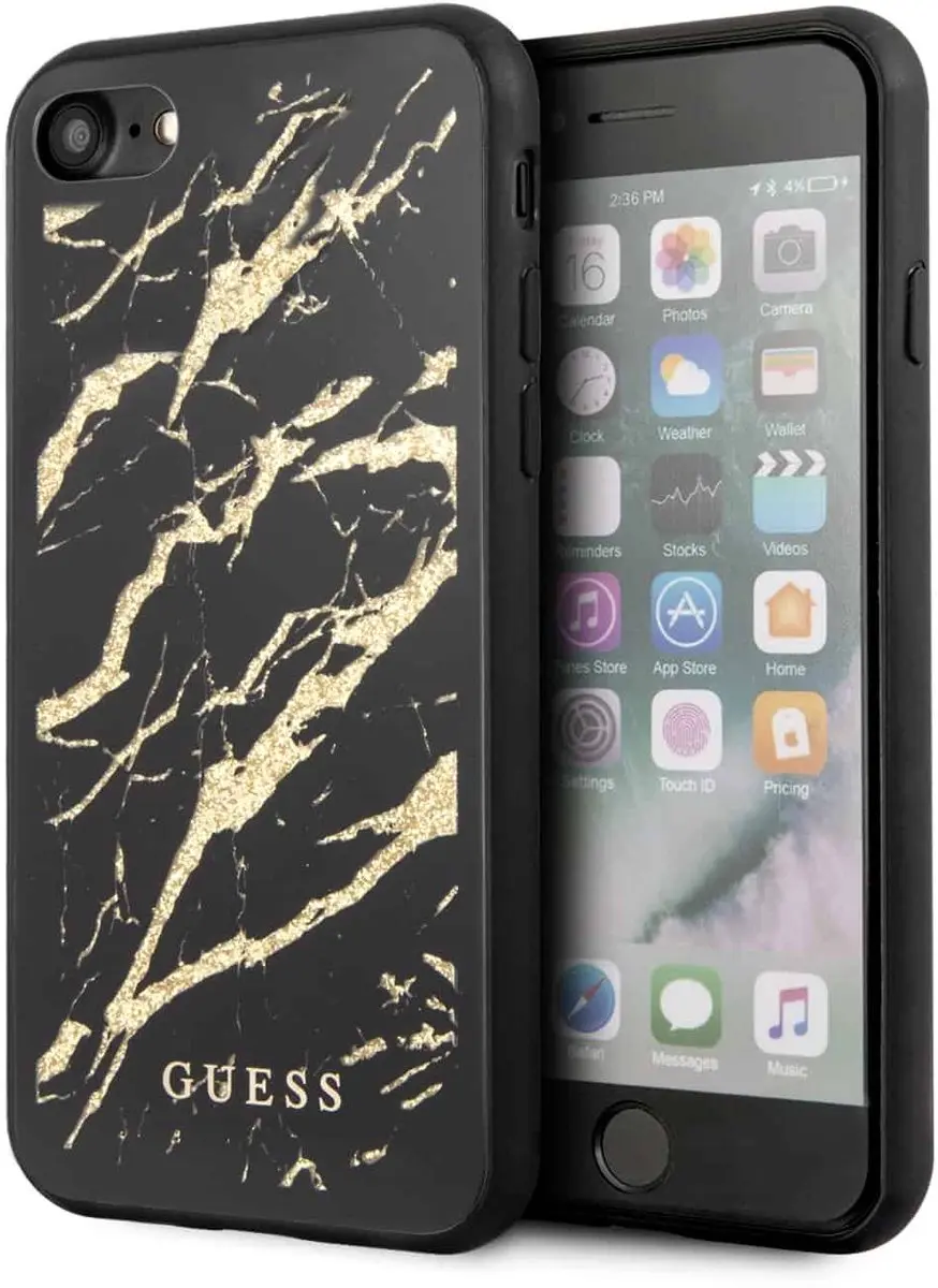 Guess Marble Glas Hoesje