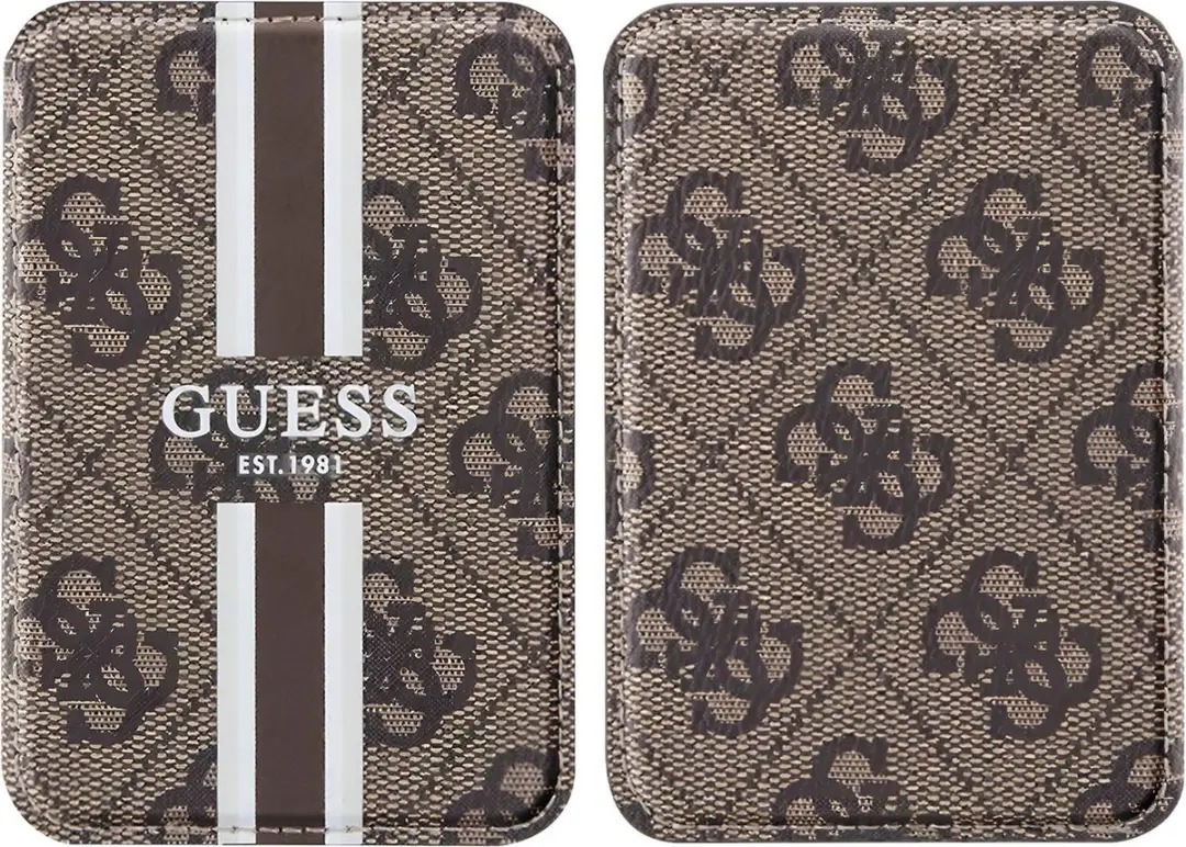 GUESS Stripes Series MagSafe Hoesje - Bruin