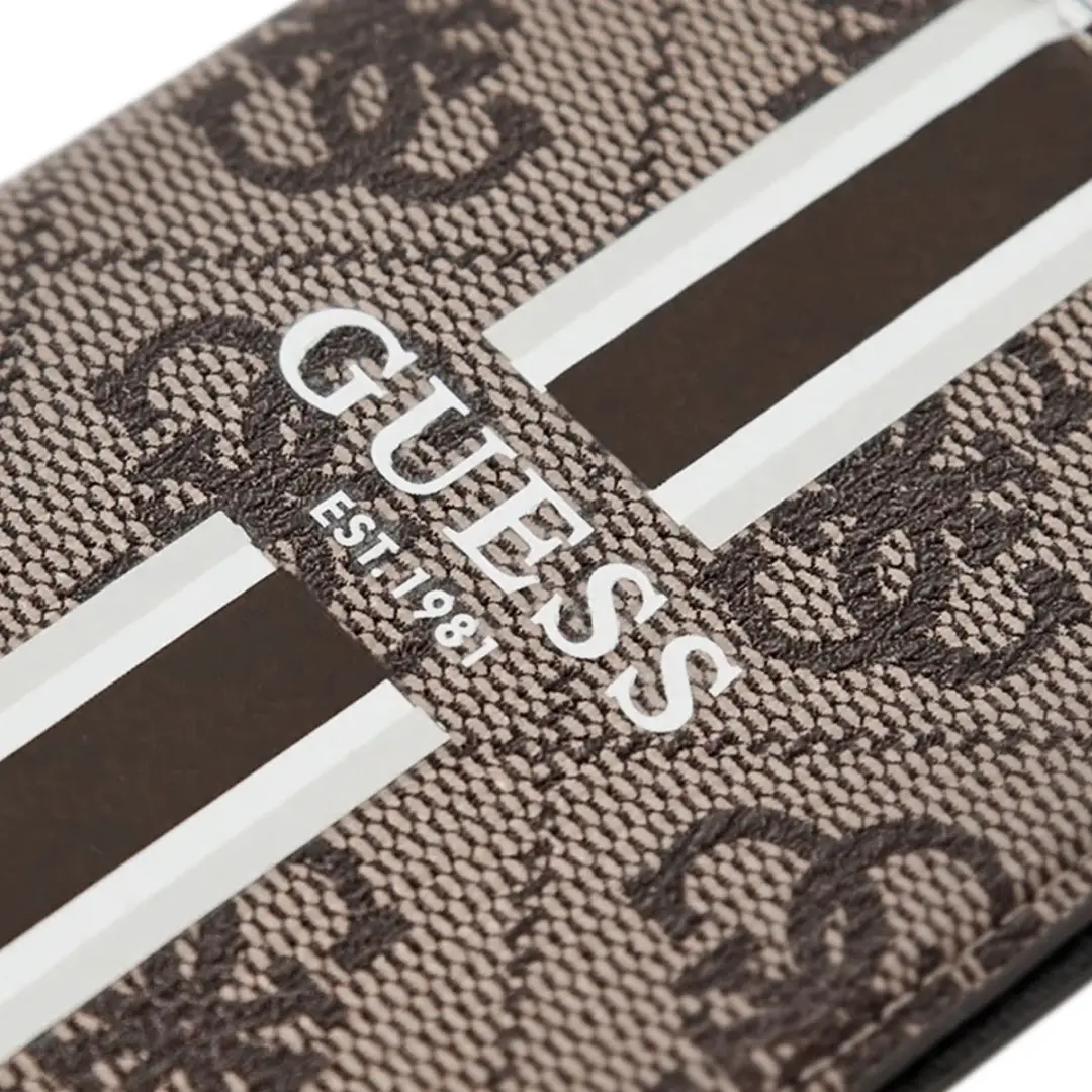 GUESS Stripes Series MagSafe Hoesje - Bruin