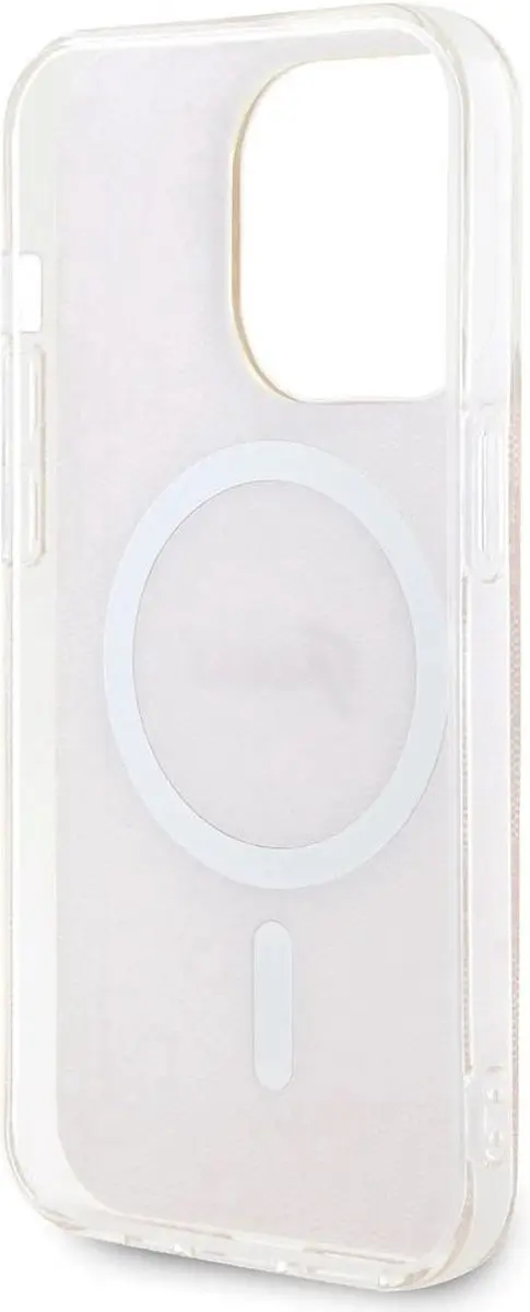 Guess 4G Back Case MagSafe iPhone 15 Pro - Roze