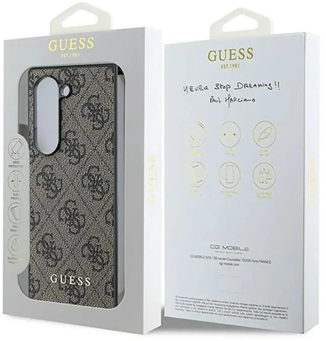 Guess Charm Hoesje Samsung Galaxy Z Flip 6 - Bruin - MPN 12091