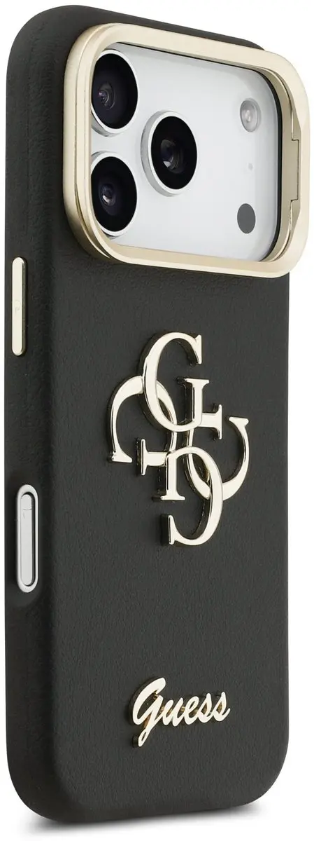 GUESS 4G Logo Hoesje iPhone 17 Pro - Zwart