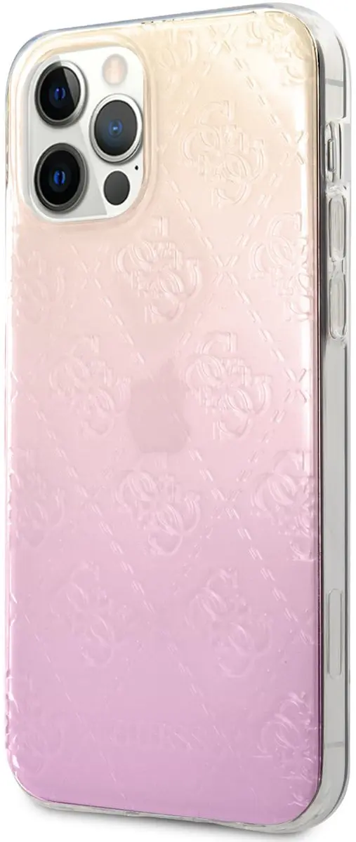 Guess iPhone 12 Pro Max Hoesje S212-4 - Roze Gradient