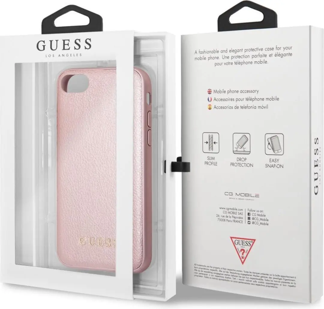 GUESS Iridescent Back Case iPhone 7/8/SE - Roségoud