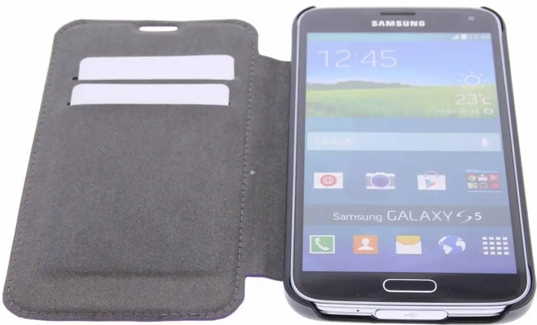 Guess Samsung Galaxy S5 Folio Case Studded Collection - Paars