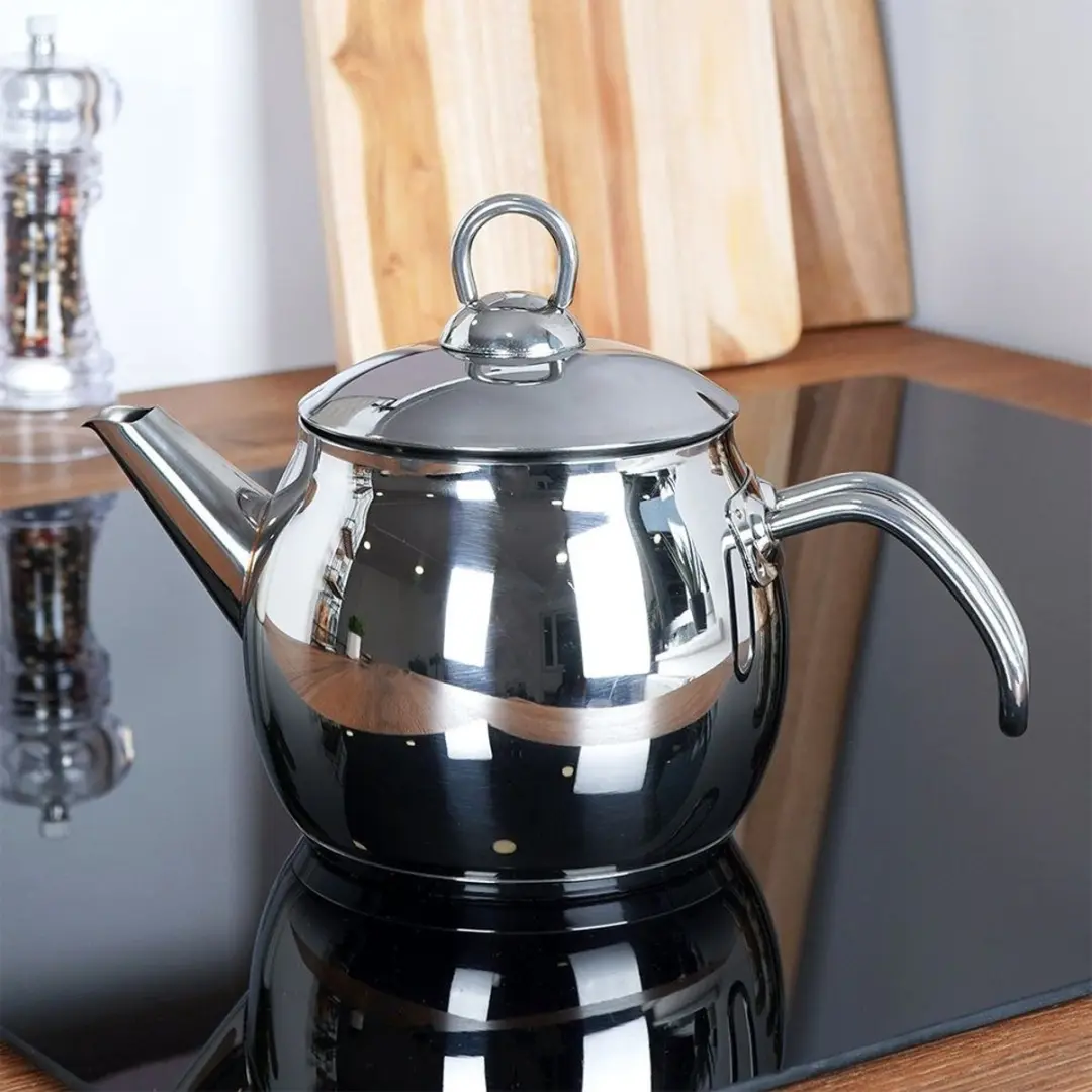 Orion Anett Stalen Theepot 1,2L - Zilver