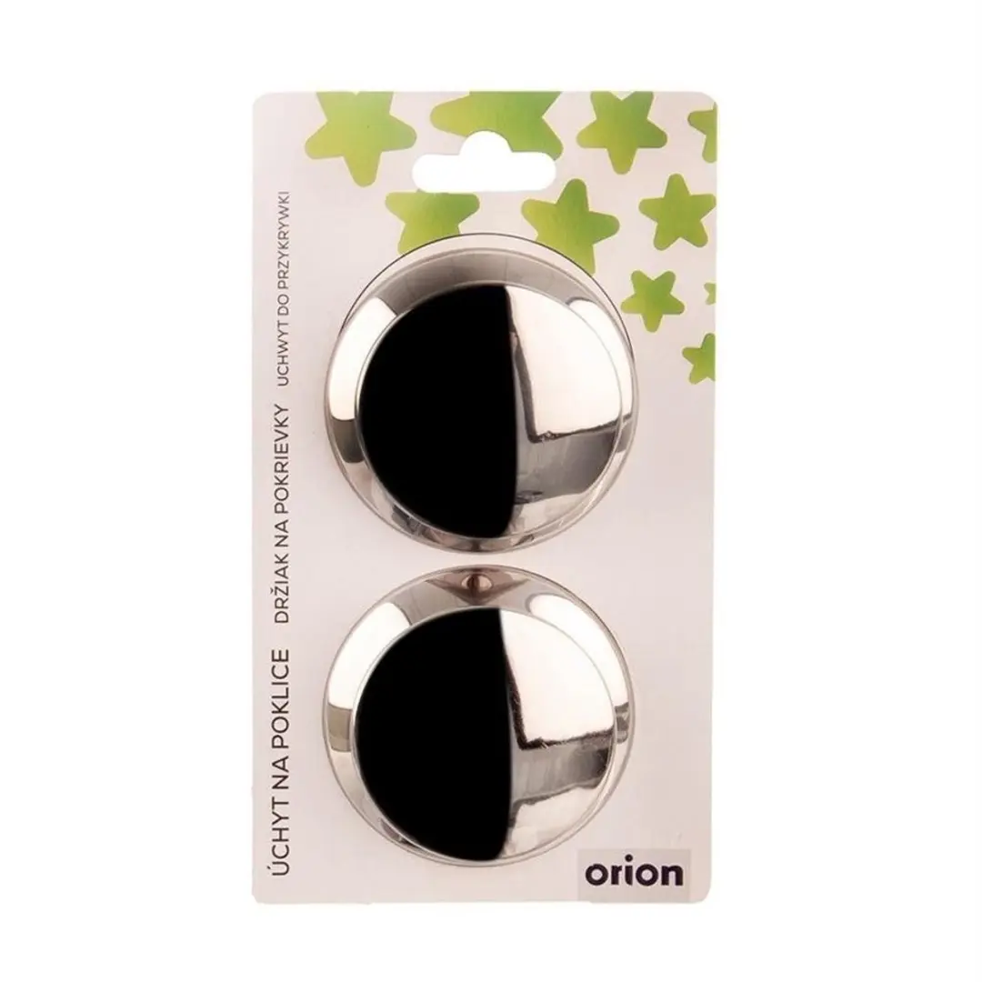 Orion Grande Serie Stalen Dekselknop 2 Stuks - Zilver