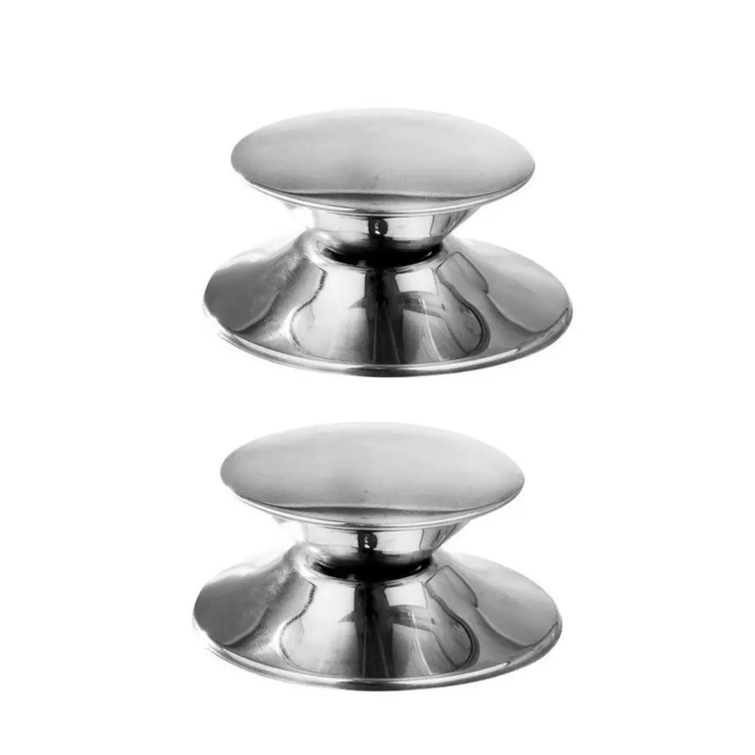 Orion Grande Serie Stalen Dekselknop 2 Stuks