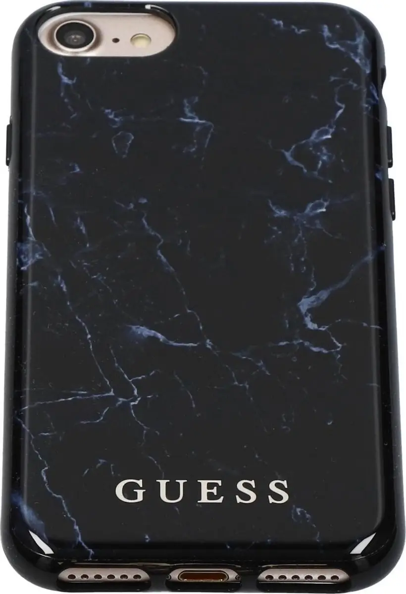 GUESS iPhone Backcase S212-4 - Marmerlook Zwart - afbeelding 6 van 6