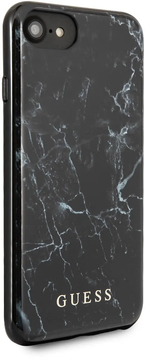 GUESS iPhone Backcase S212-4 - Marmerlook Zwart