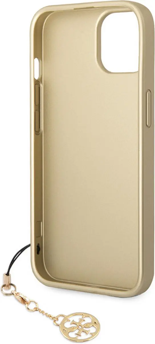GUESS 4G Charms Back Case iPhone 14 - Bruin - afbeelding 2 van 6