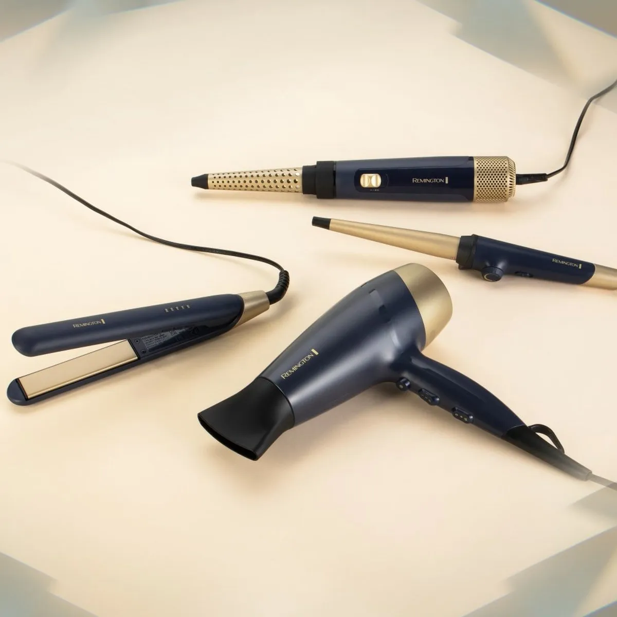 Remington Sapphire Luxe Stijltang S5805 - Blauw/Champagne