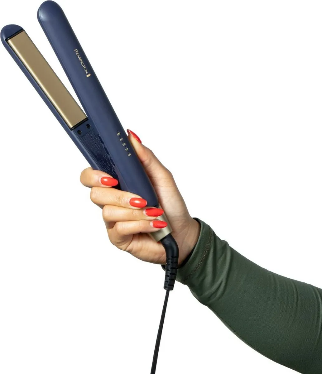 Remington Sapphire Luxe Stijltang S5805 - Blauw/Champagne - afbeelding 6 van 6