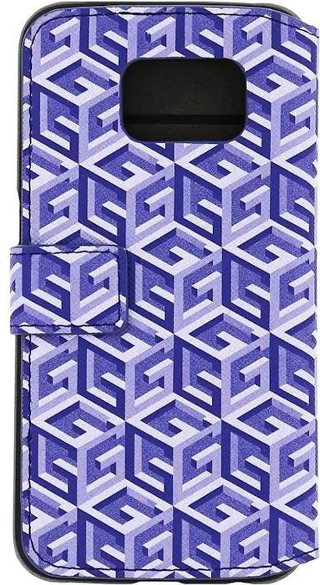 GUESS G-Cube Folio Book Case Samsung Galaxy S6 Edge - Blauw - afbeelding 2 van 3