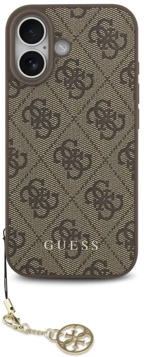 GUESS 4G Charm Backcover iPhone 17 - Bruin - MagSafe