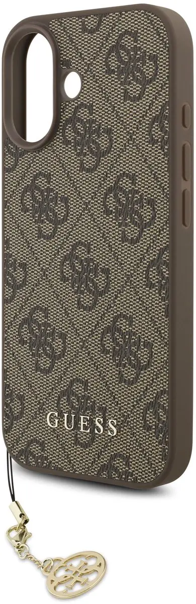 GUESS 4G Charm Backcover iPhone 17 - Bruin - MagSafe