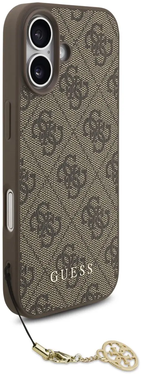 GUESS 4G Charm Backcover iPhone 17 - Bruin - MagSafe - afbeelding 6 van 6
