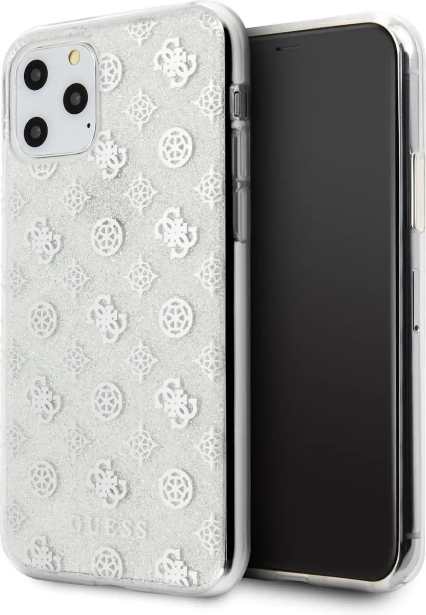 Guess Glitter Hoesje iPhone 11 Pro - Zilver - S212-2