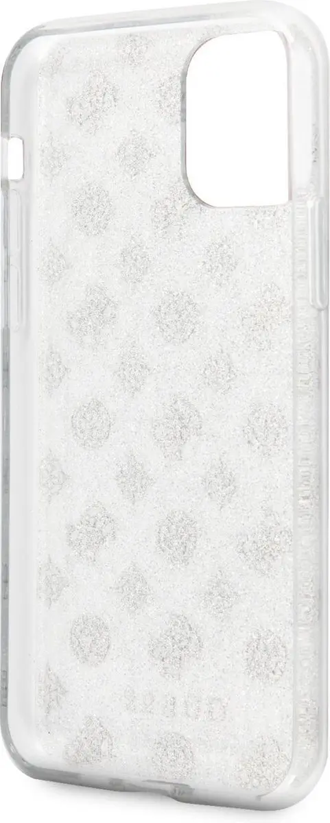 Guess Glitter Hoesje iPhone 11 Pro - Zilver - S212-2