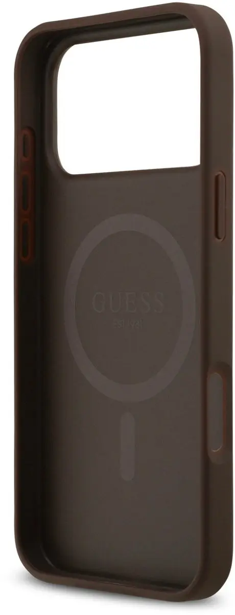 Guess Back Cover iPhone 17 Pro Max GUHMP17XTRW - Bruin - afbeelding 6 van 6