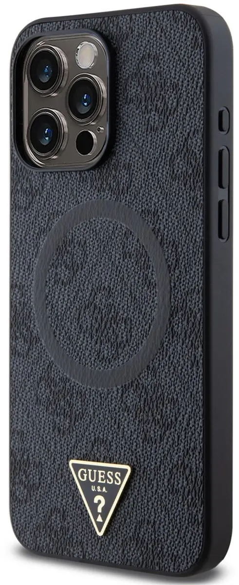 GUESS iPhone 15 Pro Max Telefoonhoesje - MagSafe - Zwart