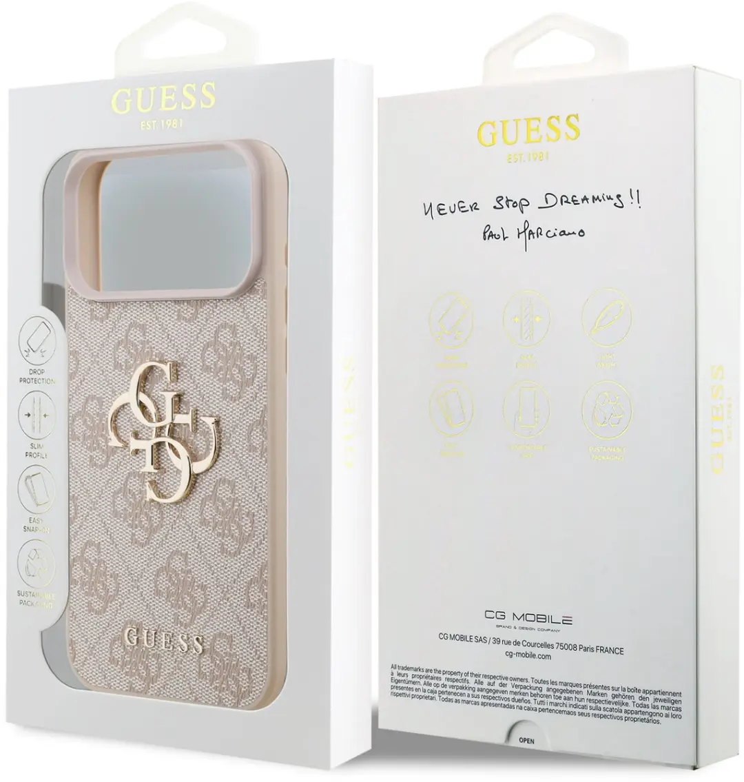 GUESS Back Cover iPhone 17 Pro Max - Roze - GUHCP17X4GMGPI - afbeelding 6 van 6
