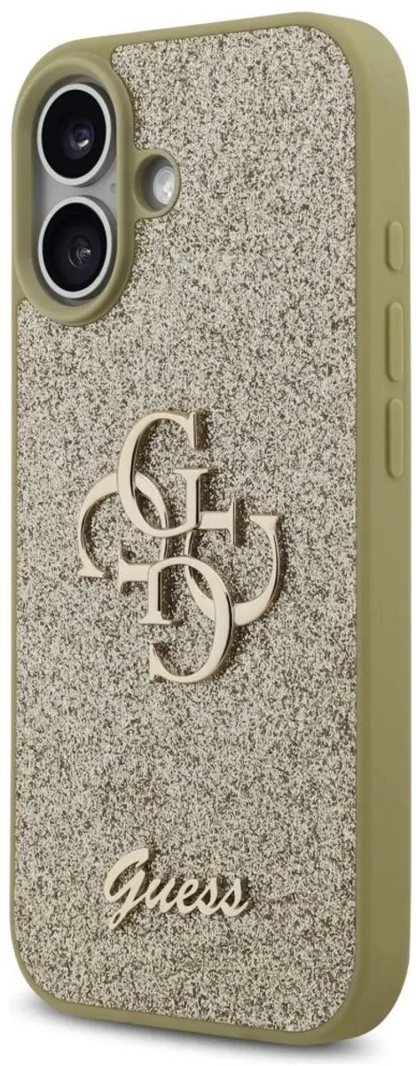 GUESS Glitter Hoesje iPhone 17 - Goud - MPN 3666339492175