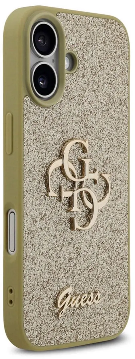 GUESS Glitter Hoesje iPhone 17 - Goud - MPN 3666339492175
