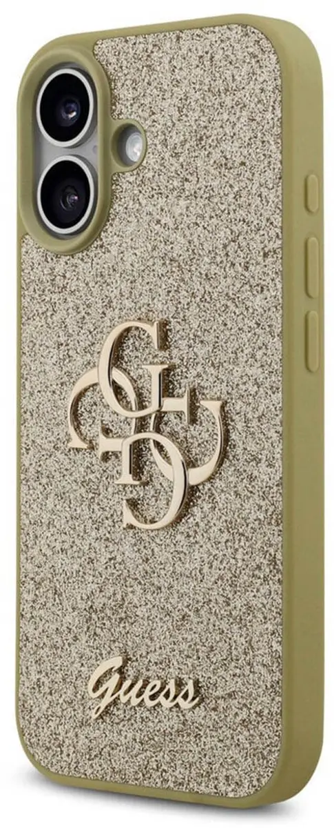 GUESS Glitter Hoesje iPhone 17 - Goud - MPN 3666339492175