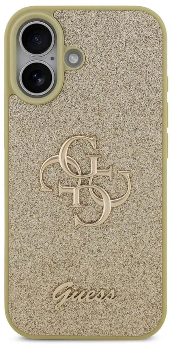 GUESS Glitter Hoesje iPhone 17 - Goud - MPN 3666339492175