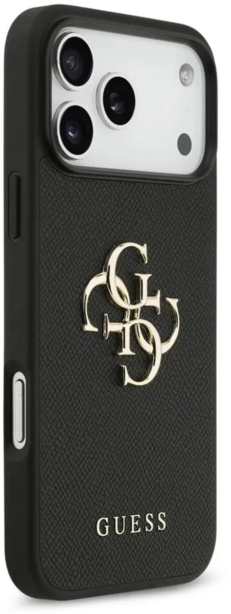 GUESS Back Cover iPhone 17 Pro GUHCP17LPGT4MBK - Zwart