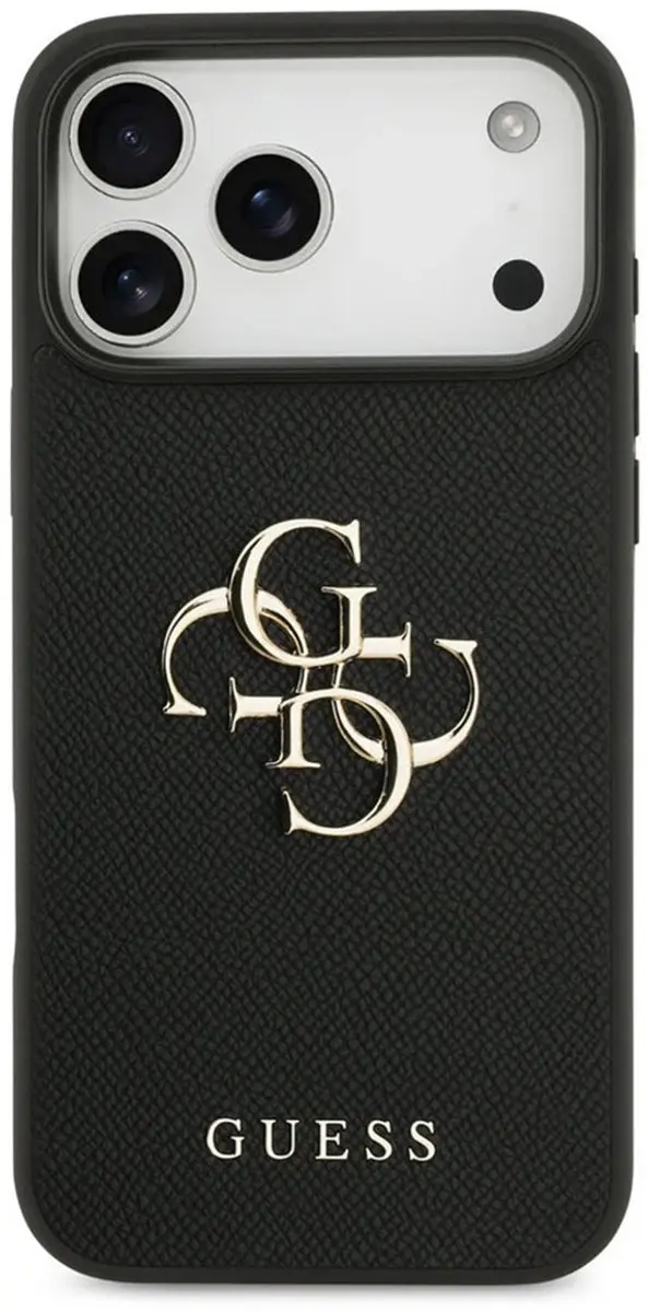 GUESS Back Cover iPhone 17 Pro GUHCP17LPGT4MBK - Zwart