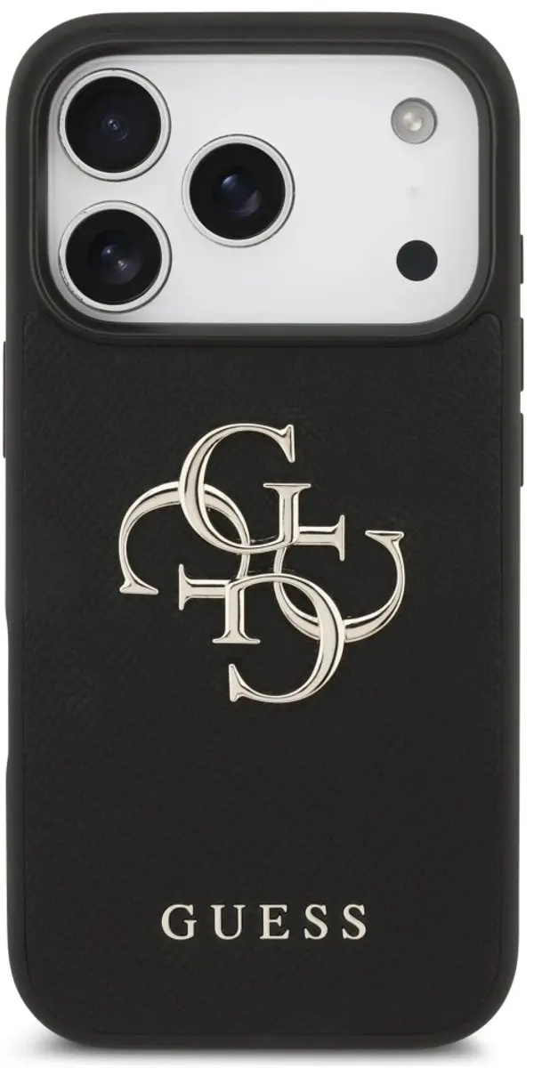 GUESS Back Cover iPhone 17 Pro GUHCP17LPGT4MBK - Zwart