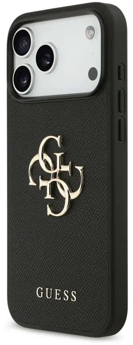 GUESS Back Cover iPhone 17 Pro GUHCP17LPGT4MBK - Zwart