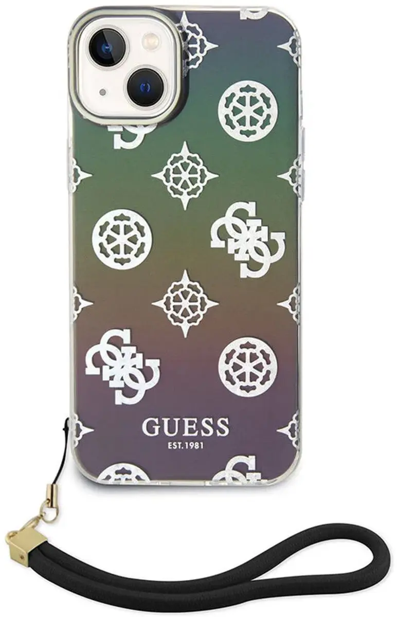 Guess iPhone 15 Hoesje - Iridescent Glitter