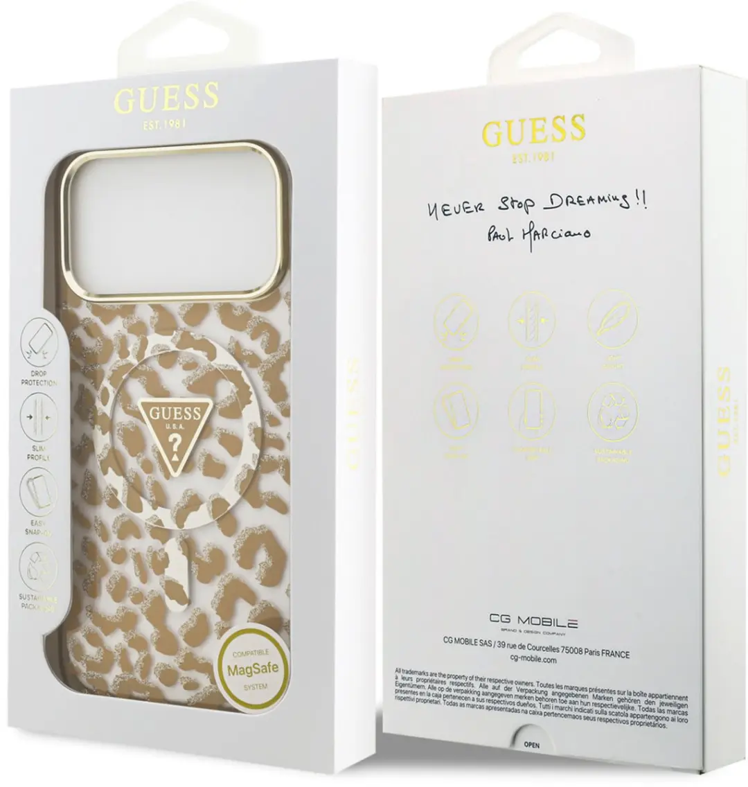 GUESS Back Cover Case iPhone 17 Pro - Bruin MagSafe - afbeelding 6 van 6
