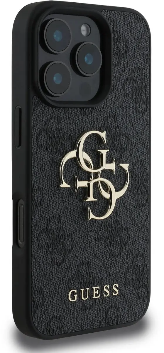 Guess Metal Logo Hoesje iPhone 16 Pro - Grijs - MPN 12038