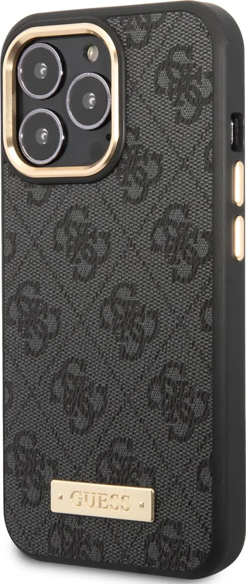 Guess 4G Backcover iPhone 13 Pro 9137 - Donkergrijs