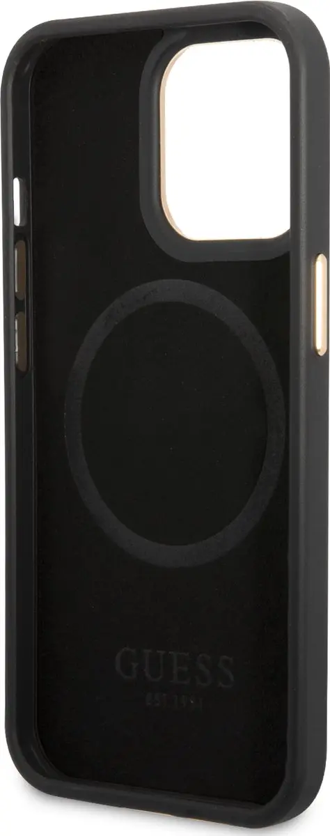 Guess 4G Backcover iPhone 13 Pro 9137 - Donkergrijs