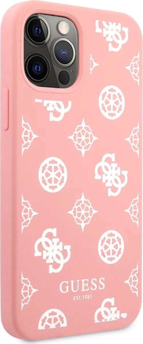 Guess Silicone Backcase iPhone 12 Pro - Roze - MPN 7314 - afbeelding 6 van 6
