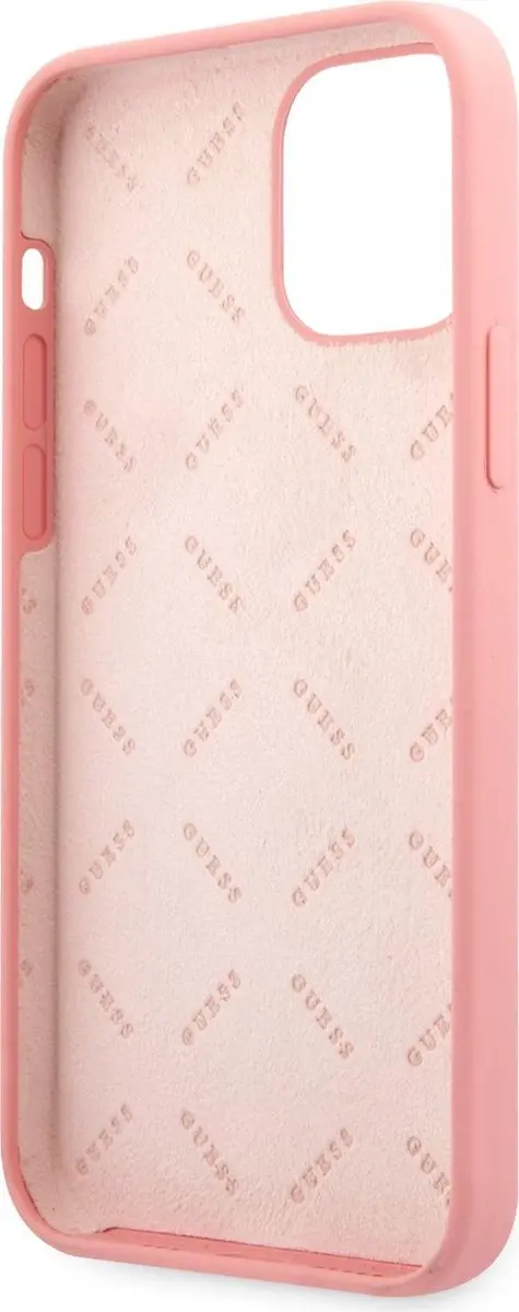 Guess Silicone Backcase iPhone 12 Pro - Roze - MPN 7314