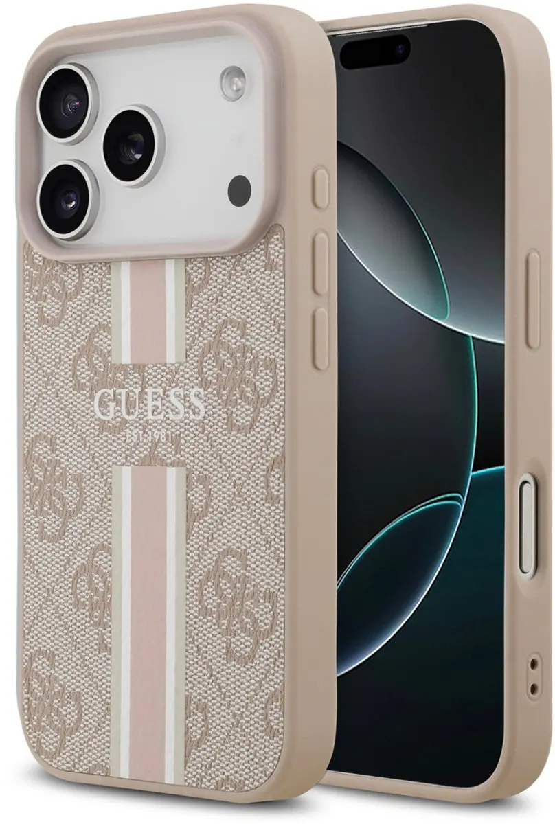 GUESS Hoesje iPhone 17 Pro - Roze - MPN 3666339491468