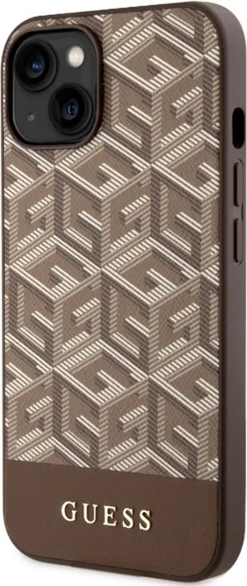 GUESS G-Cube Back Case - iPhone 14 Plus - Bruin - afbeelding 6 van 6