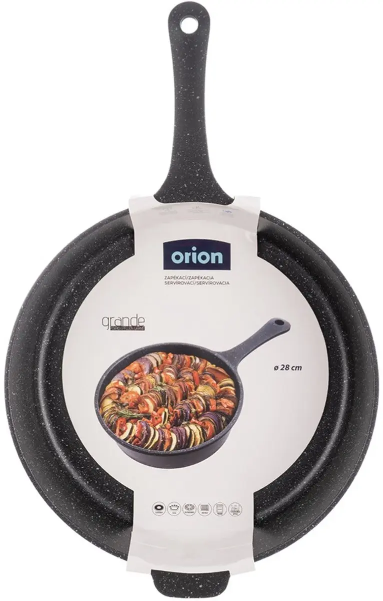 Orion Graniet Diep Grande Koekenpan 28cm - Zwart - afbeelding 6 van 6