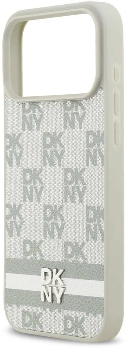 DKNY iPhone 17 Pro Max Telefoonhoesje - Ruitdesign Beige - afbeelding 6 van 6