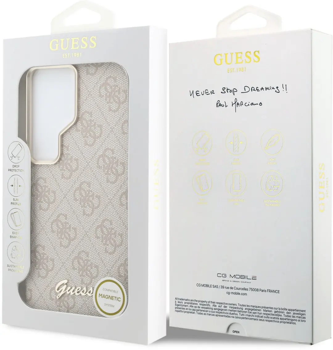 Guess Hoesje GUHMP13S4GSPPI - MagSafe Roze