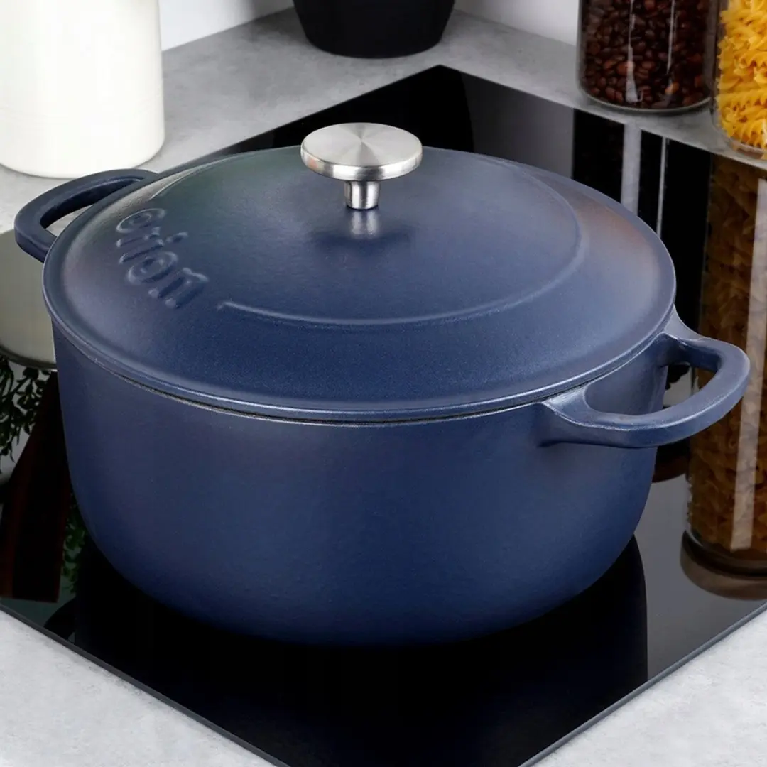 Orion Gietijzeren Braadpan 26cm - 5.2L - Donkerblauw