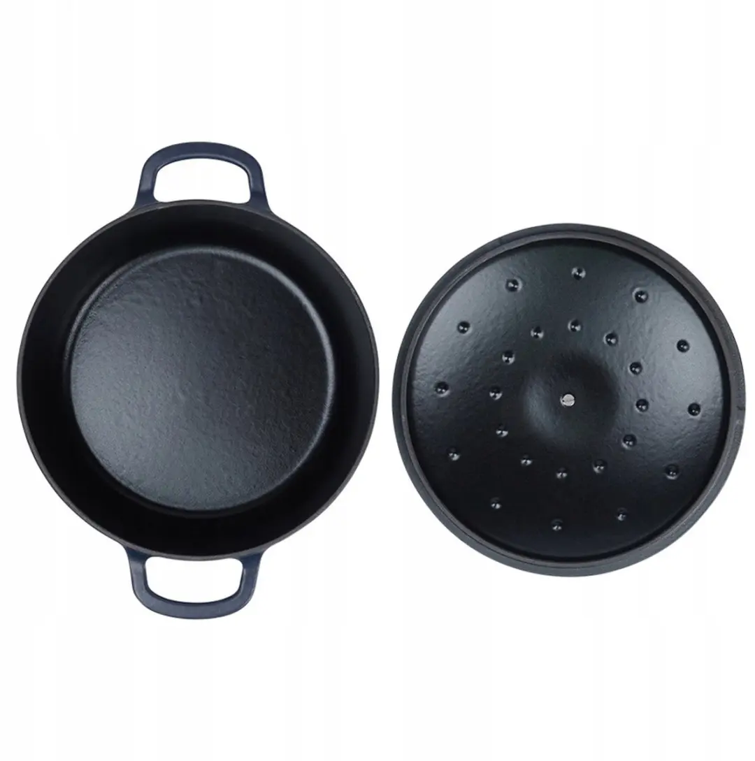 Orion Gietijzeren Braadpan 26cm - 5.2L - Donkerblauw