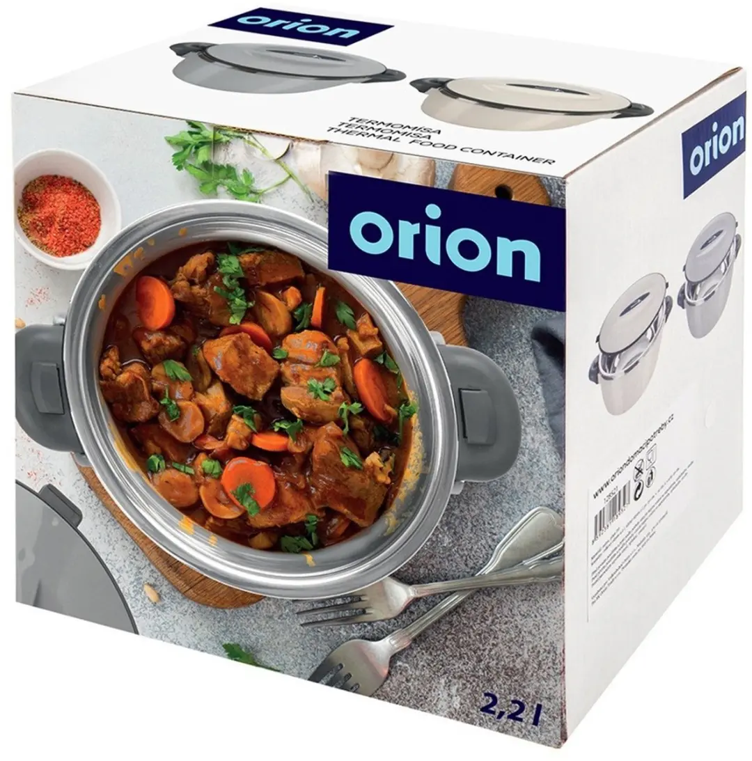 Orion Termo Serie RVS Lunch Thermos 2L - Crème/Wit/Donkergrijs